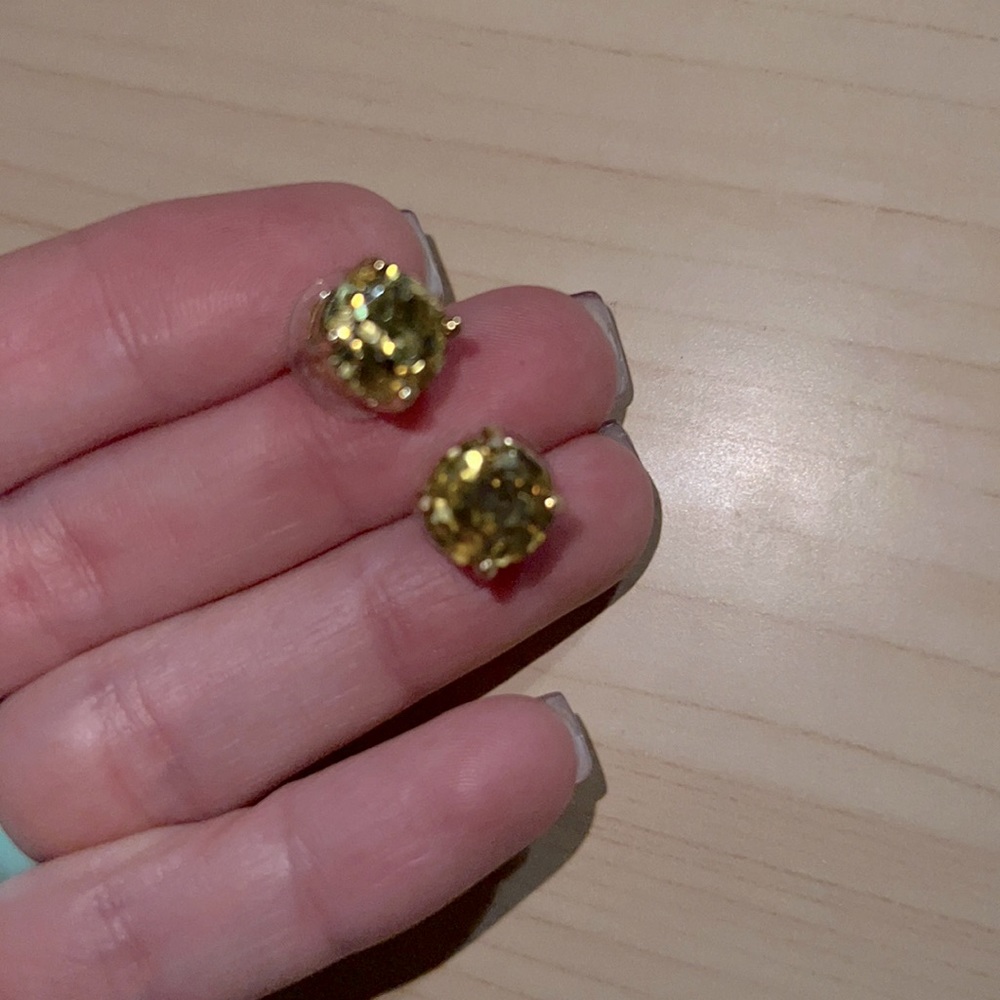 Kate Spade ♠️ New York gold glitter post earrings